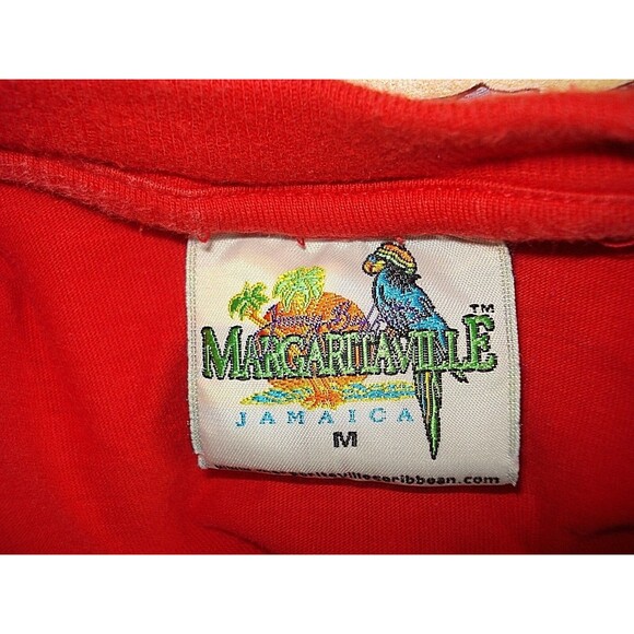Margaritaville T Shirt Retro Jimmy Buffett Graphic Parrot Head Red Mens Size M - Picture 5 of 6